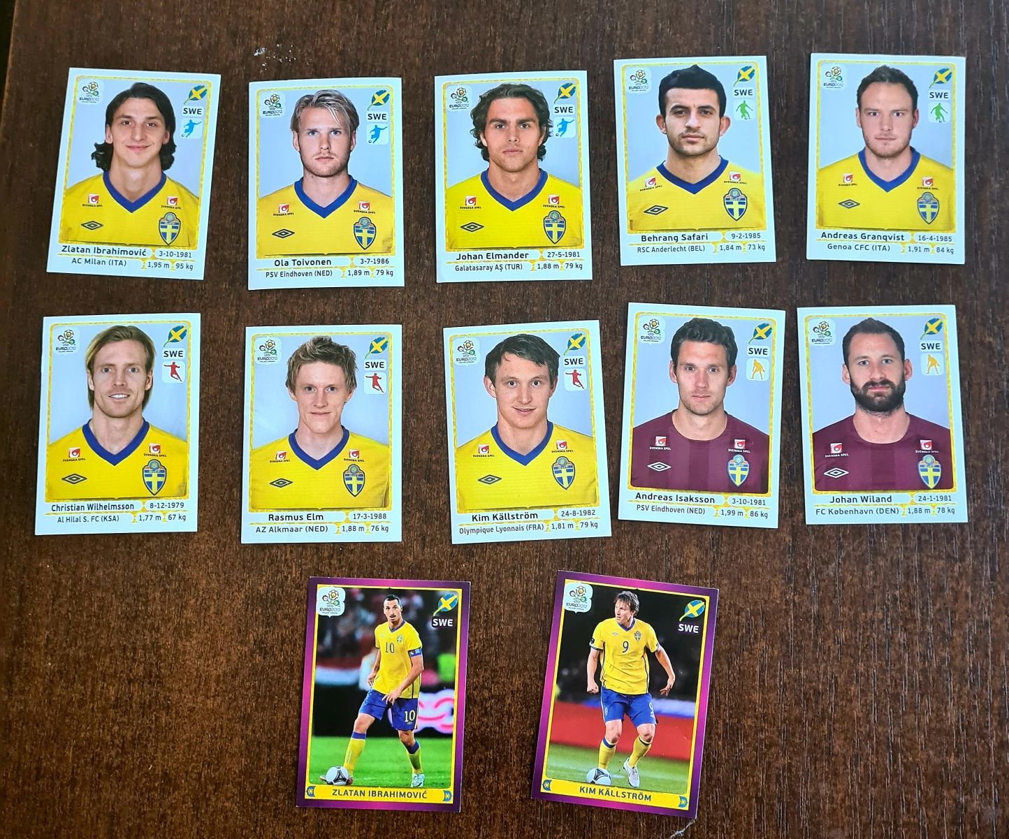 Euro 2012 Panini piłka nożna Szwecja