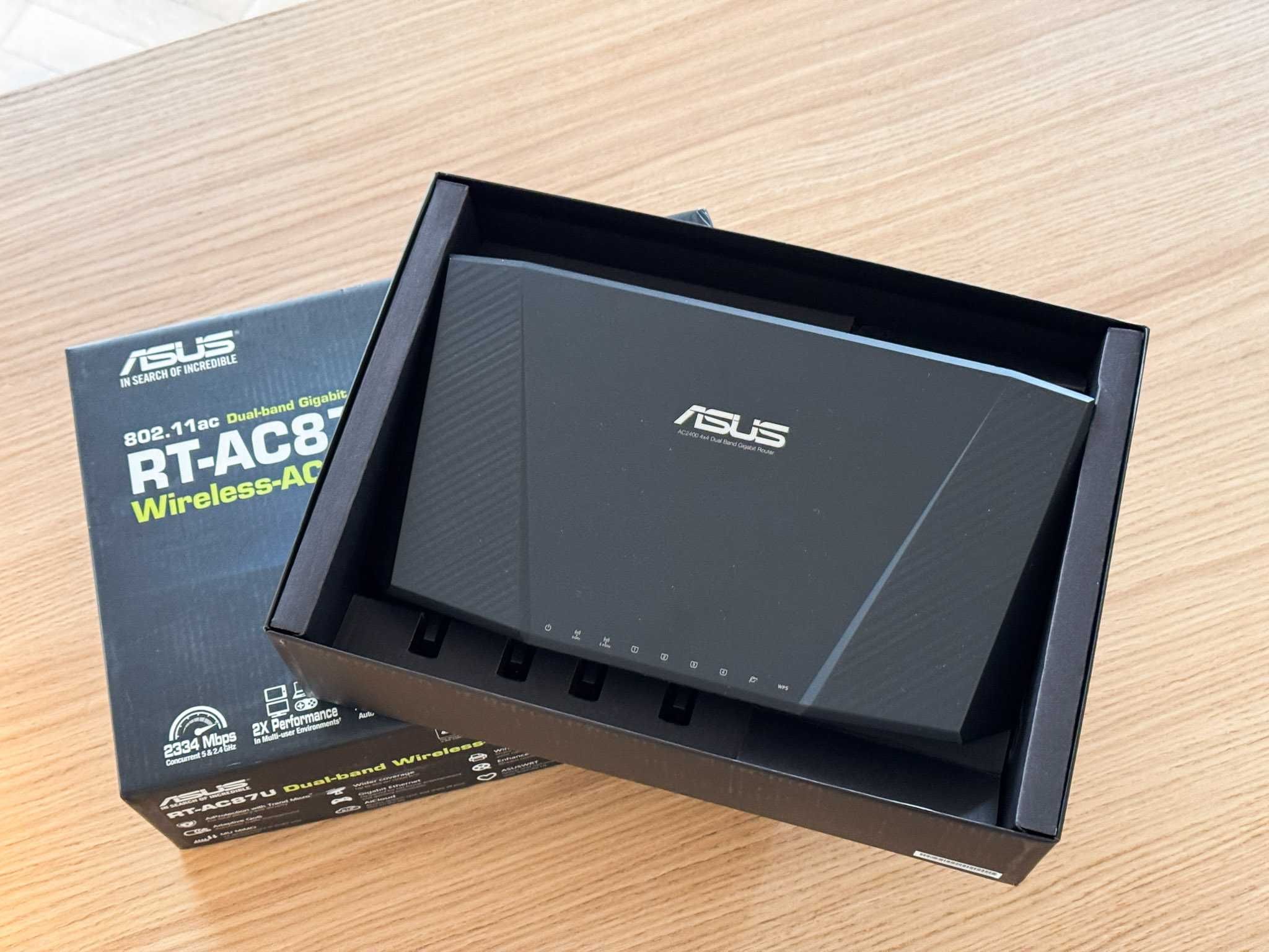 Router Asus RT-AC87U Wi-Fi 5 2400Mb/s | Stan BDB Komplet