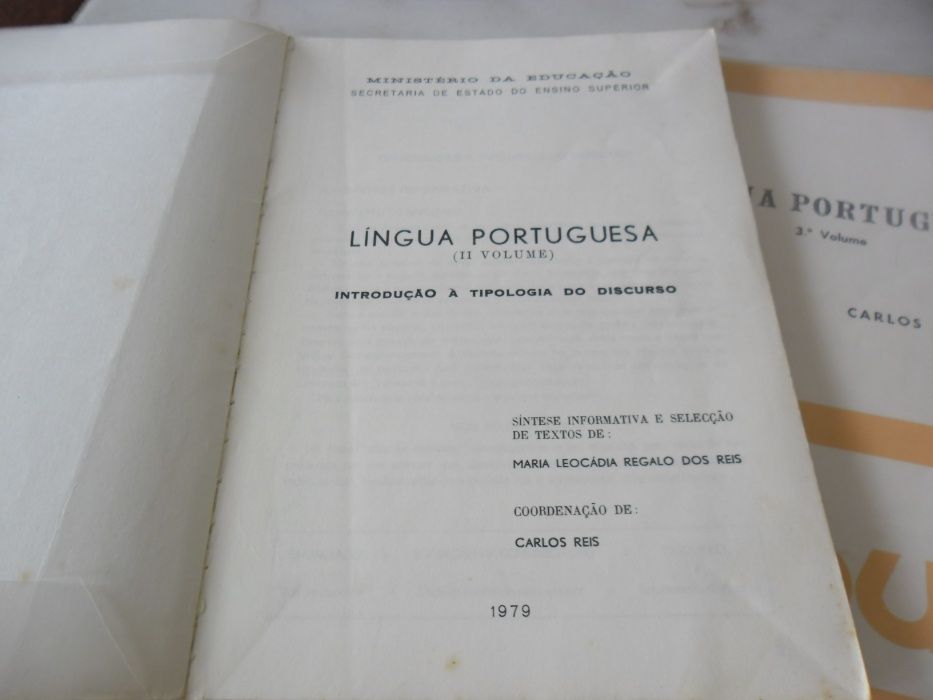 Textos pré-universitários Língua Portuguesa, 5 volumes, 1979