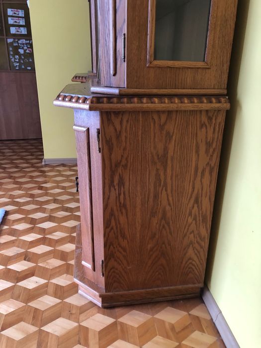 Komoda 2 częściowa dębowa