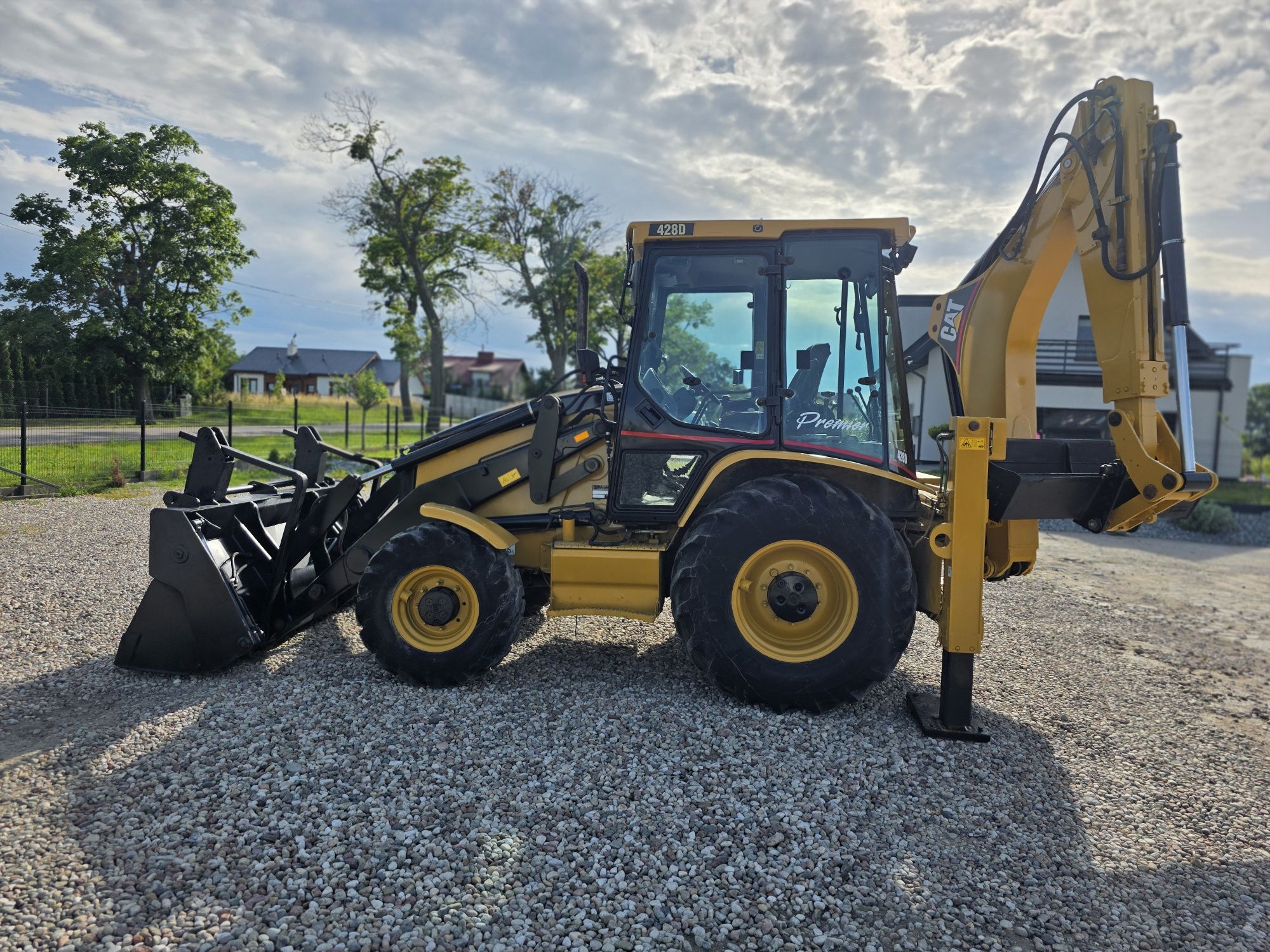 CAT 428D 2005 FULL Widly Teleskop Szczeka 4x4 Turbo 3Łyżki Czytaj Opis