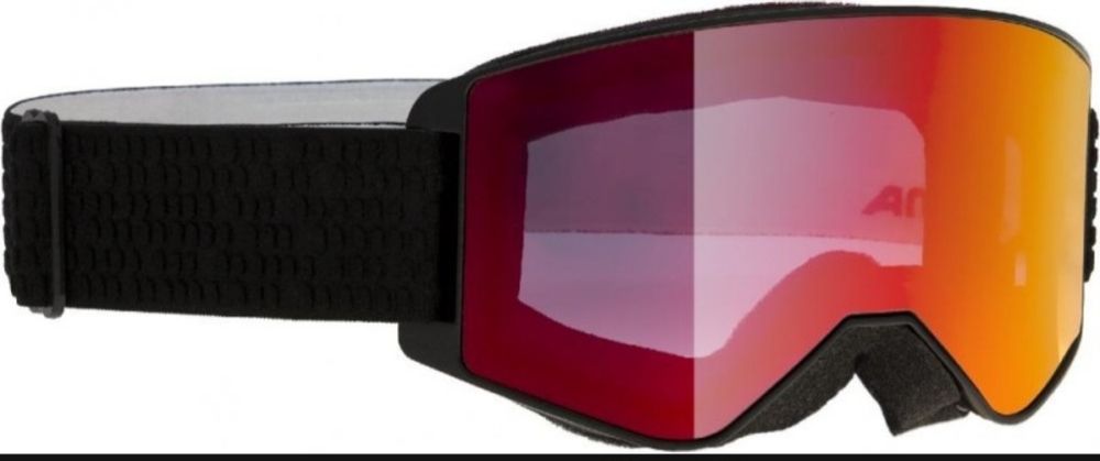 Gogle sportowe M40 Narkoja Alpina czarne, szkła pomarańczowe