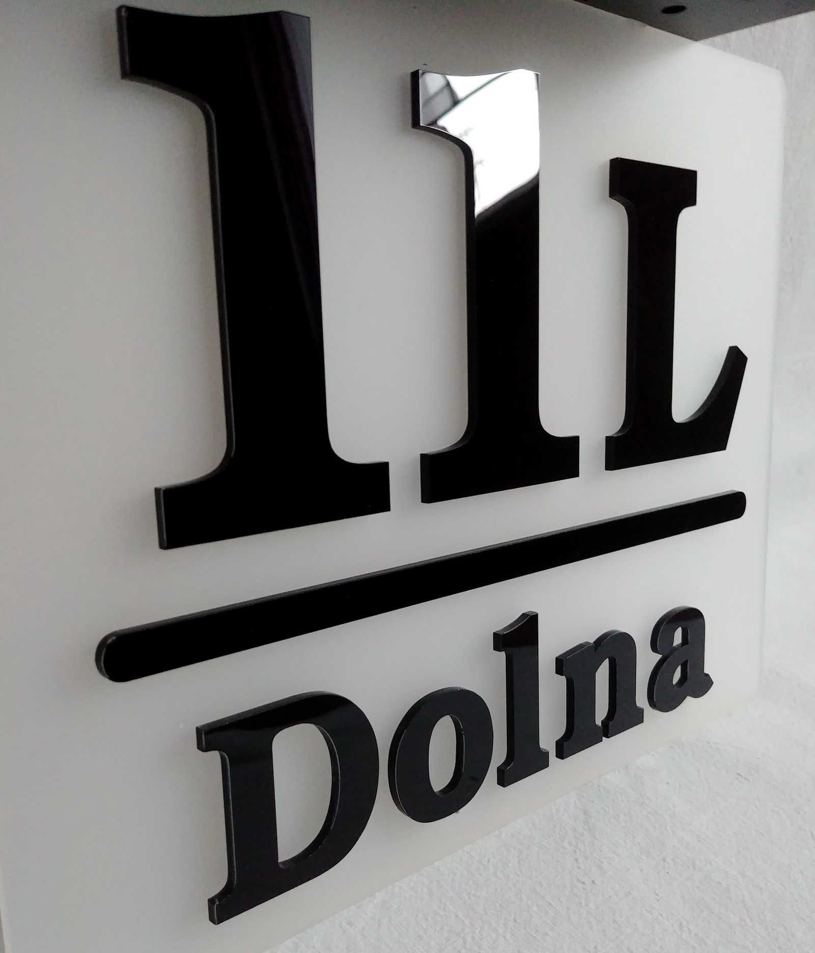 Tabliczka adresowa LED na słońce, numer na dom podświetlany, wysyłka