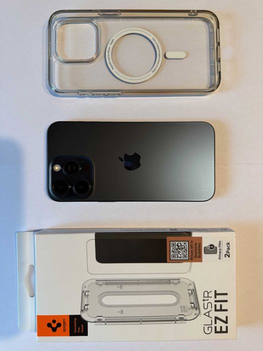 Iphone 15 PRO Max 256gb Tytan Błękitny Super stan Gratis szkło SPIGEN