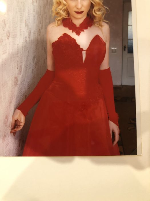 Весільна сукня бренд «Юнона» червона. Свадебное платье красное