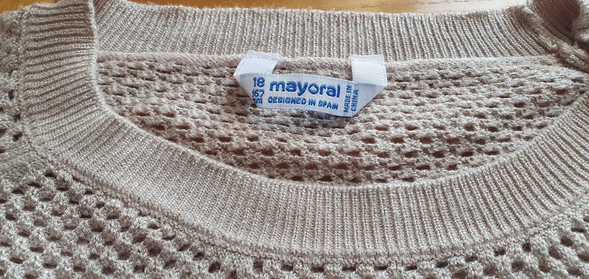 dziewczęcy sweter Dziurkowany Mayoral rozm.167