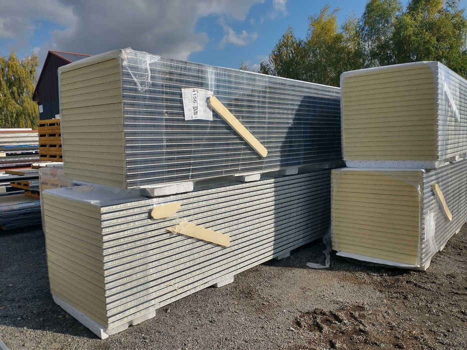 Płyta warstwowa ścienna PIR gr 60mm 1 gat RAL 7016 dostępna od reki!