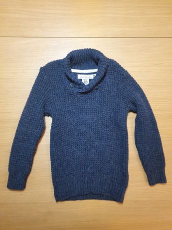 Sweter hoodie elegancki rozmiar 110/116 4-6 lat Wełna Bawełna