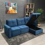 Sofá azul - mega oferta -  envio grátis