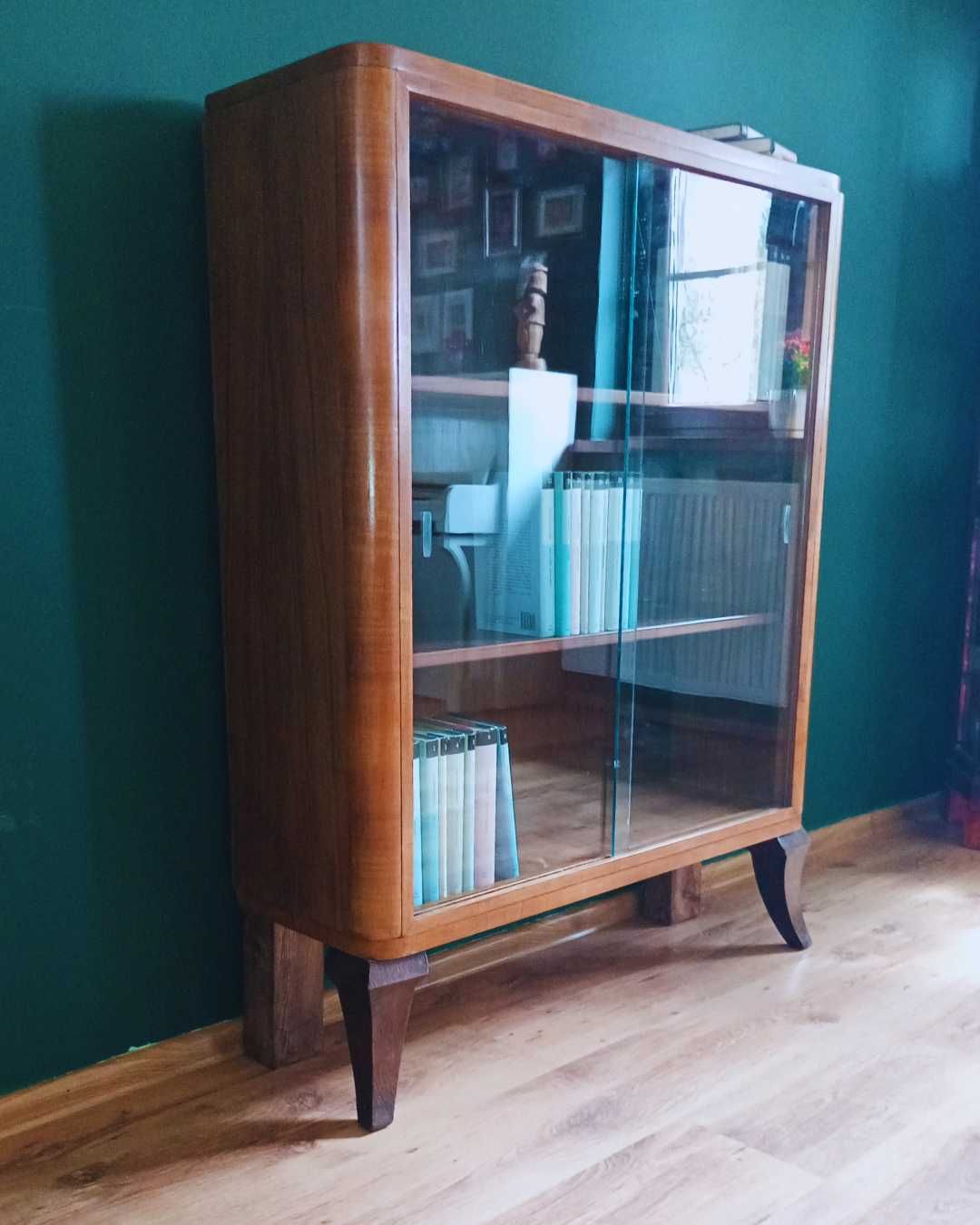stara biblioteka witryna komoda antyk