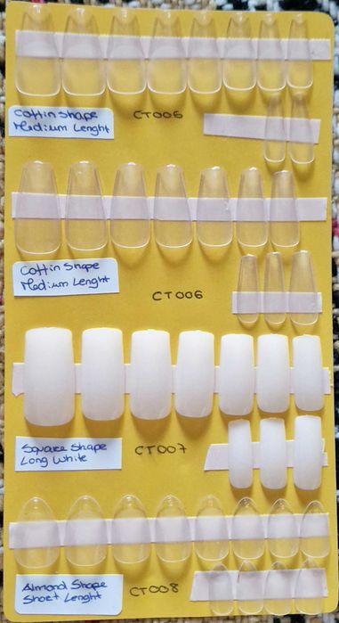 Nail Tips para Unhas Acrílicas, Gel, Press-On, etc