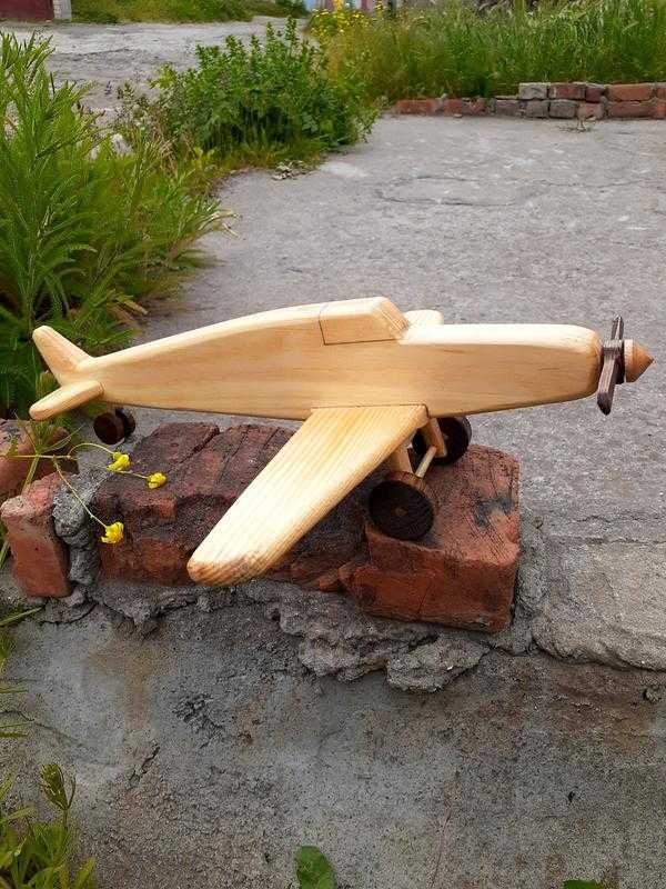 Самолет 100% дерево модель ручная работа эксклюзив літак детский