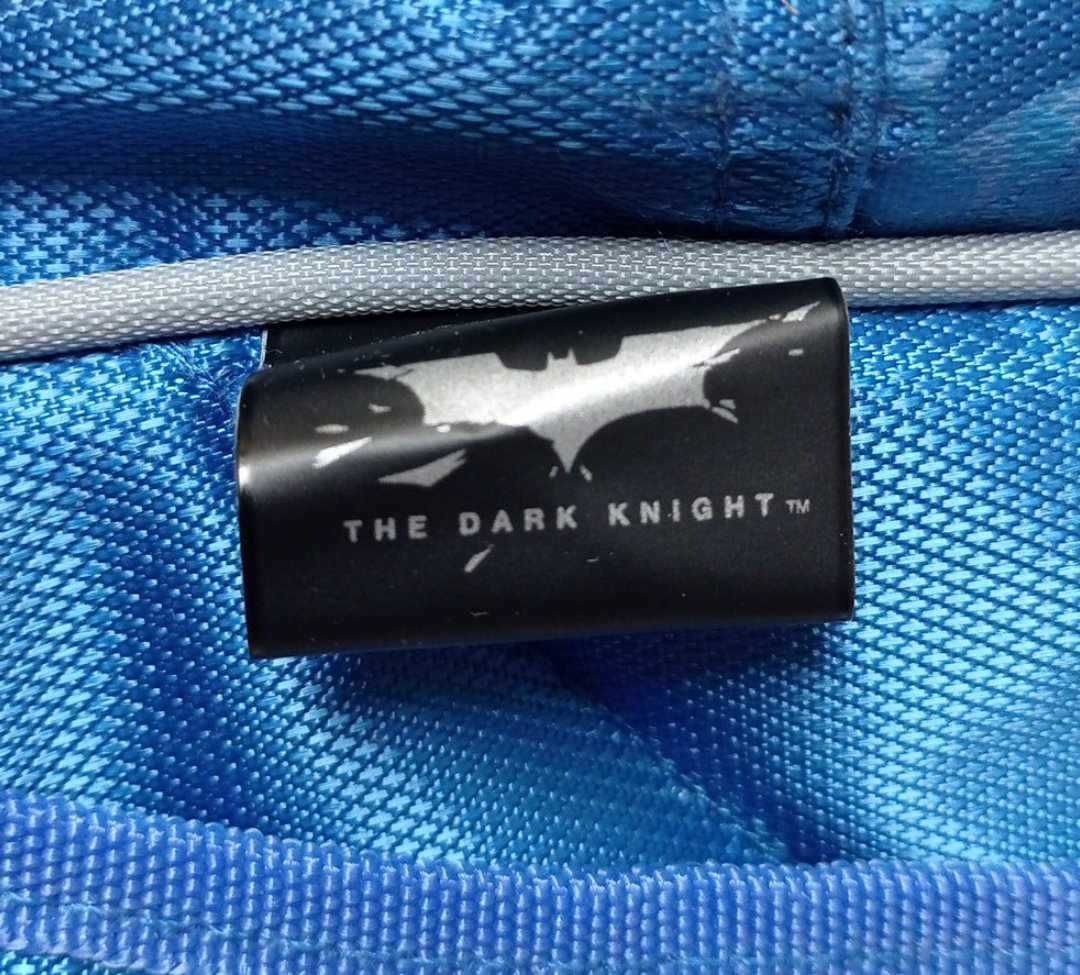 Niebieski plecak szkoły przedszkola z Batmanem z The Dark Knight