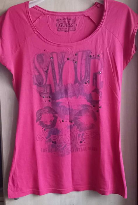 bluzka koszulka damska t-shirt Guess  1981 Los Angeles S