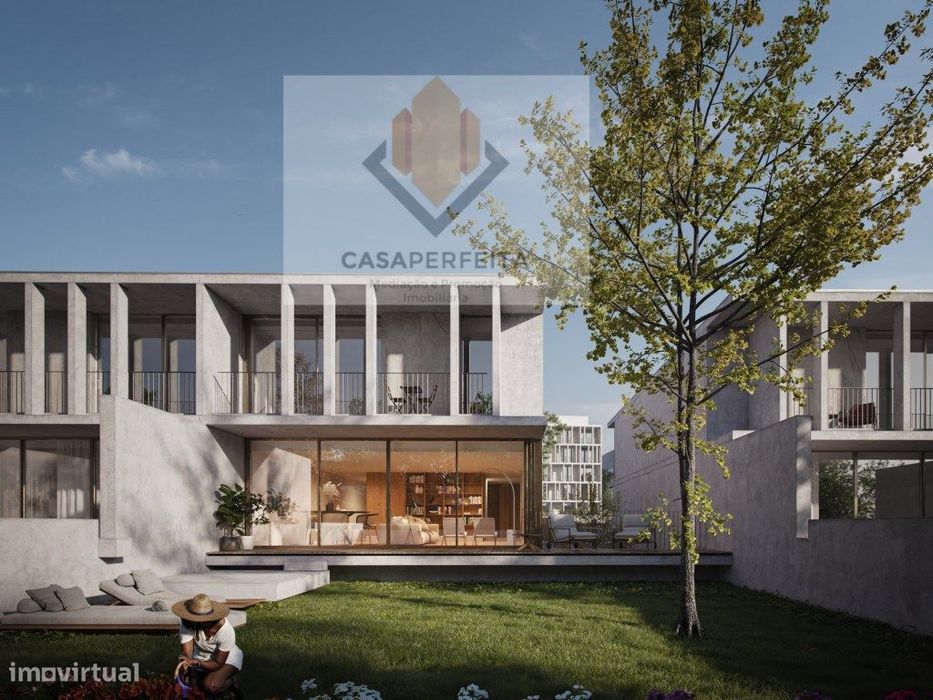 Moradias V3 Novas De Luxo com Jardim, Terraço e Varandas - Arcozelo