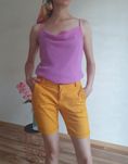 Orange mandarine shorts Spodenki z mankietem pomarańczowe szorty