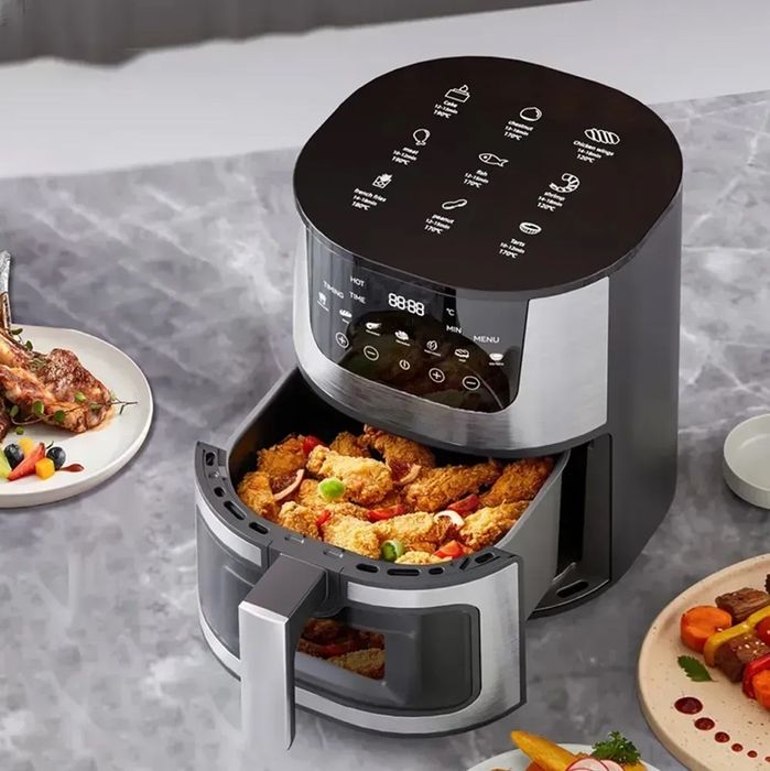 Жаровня аерогриль мультипечь фритюрница Zepline ZP - 142 8 л 4200 Вт