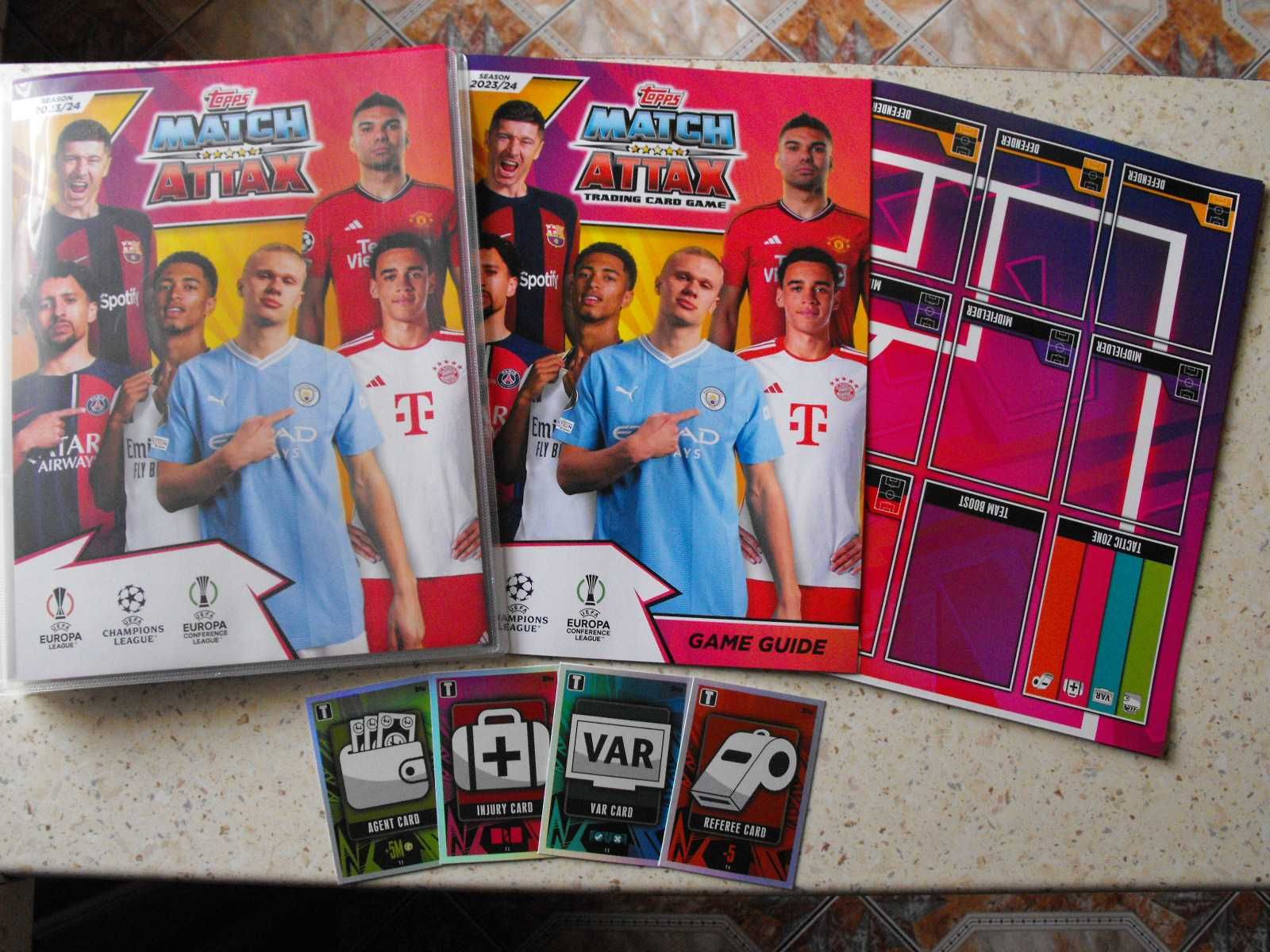 topps Match Attax Champions League 2024 komplet kart + album. NOWE