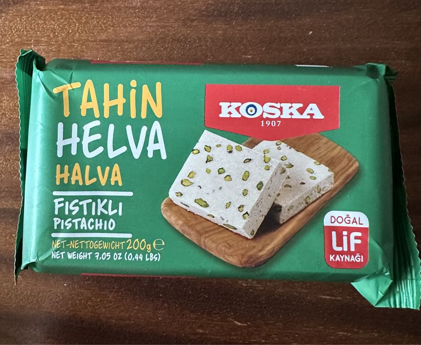 Тахинная Халва с фисташкой  фирмы Koska 200g