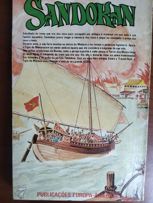Livro A Vingança de Sandokan