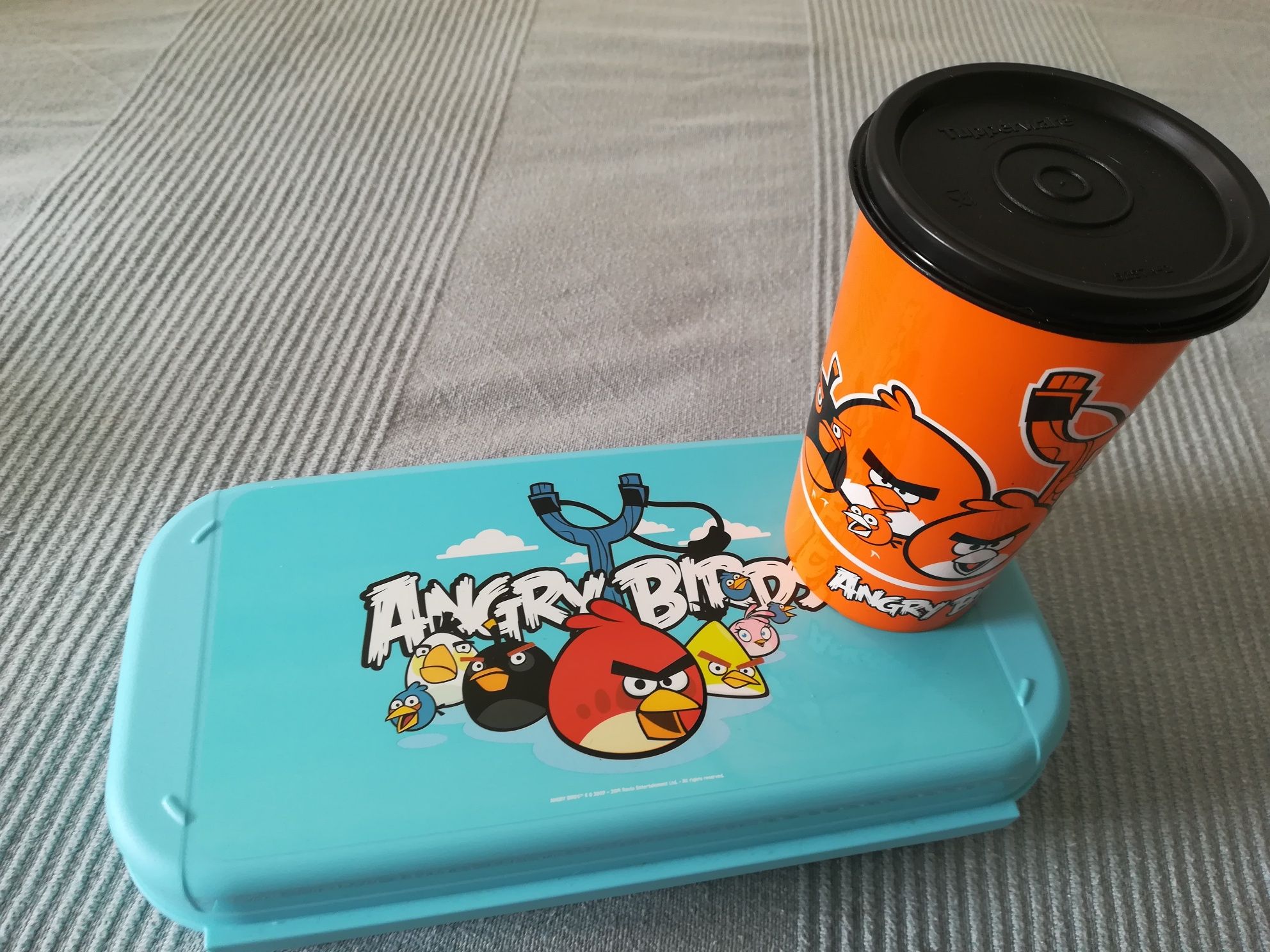 Conjunto Angry Birds Tupperware novo