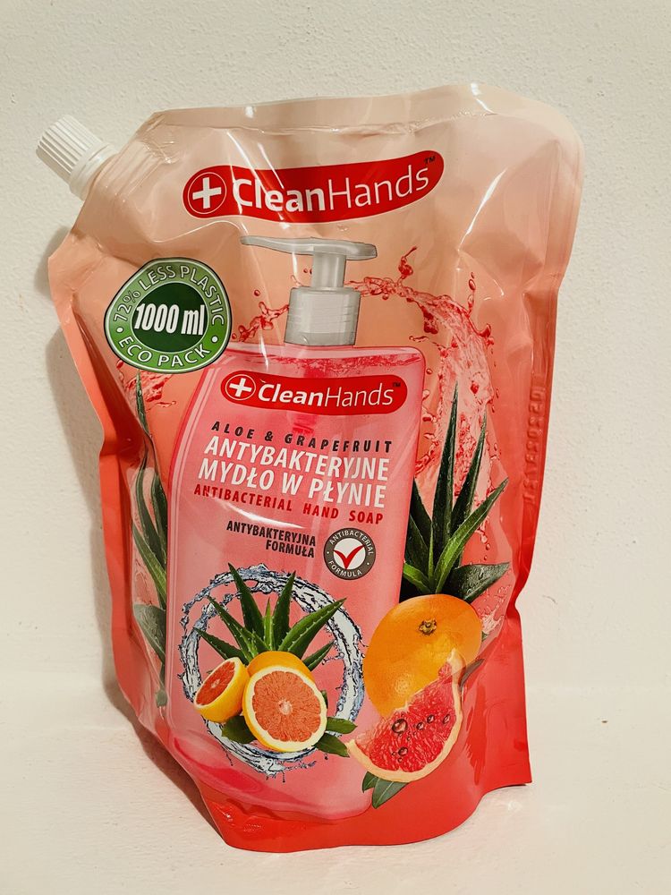 CleanHands mydło antybakteryjne w płynie grapefruit zapas 1000 ml