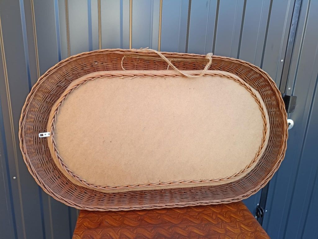 Lustro wiklina rattan stylowe