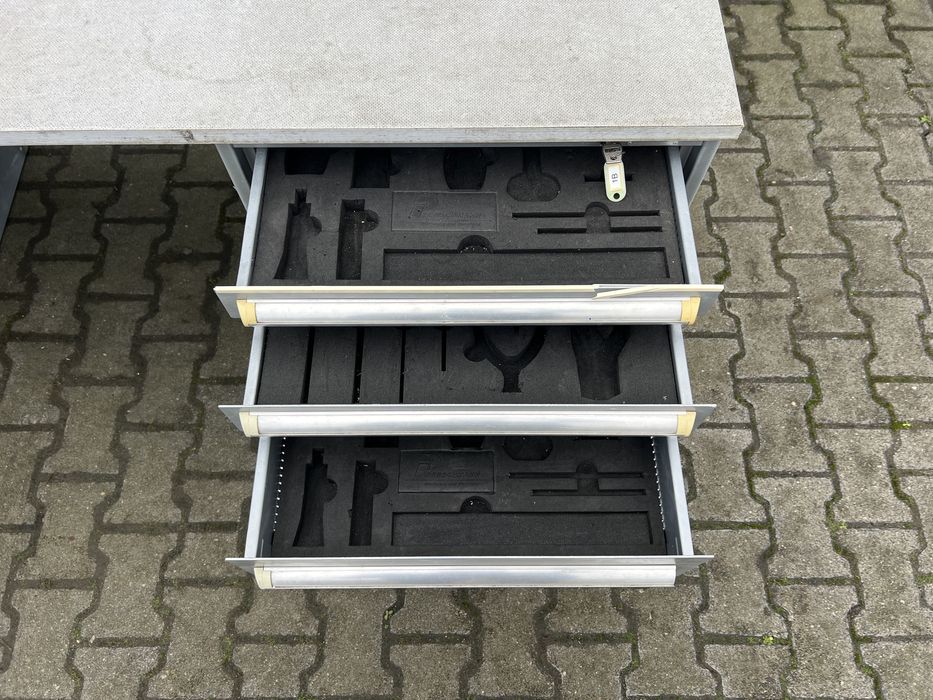 Stół warsztatowy roboczy z szufladami szafki 196x67x76 blat sklejka