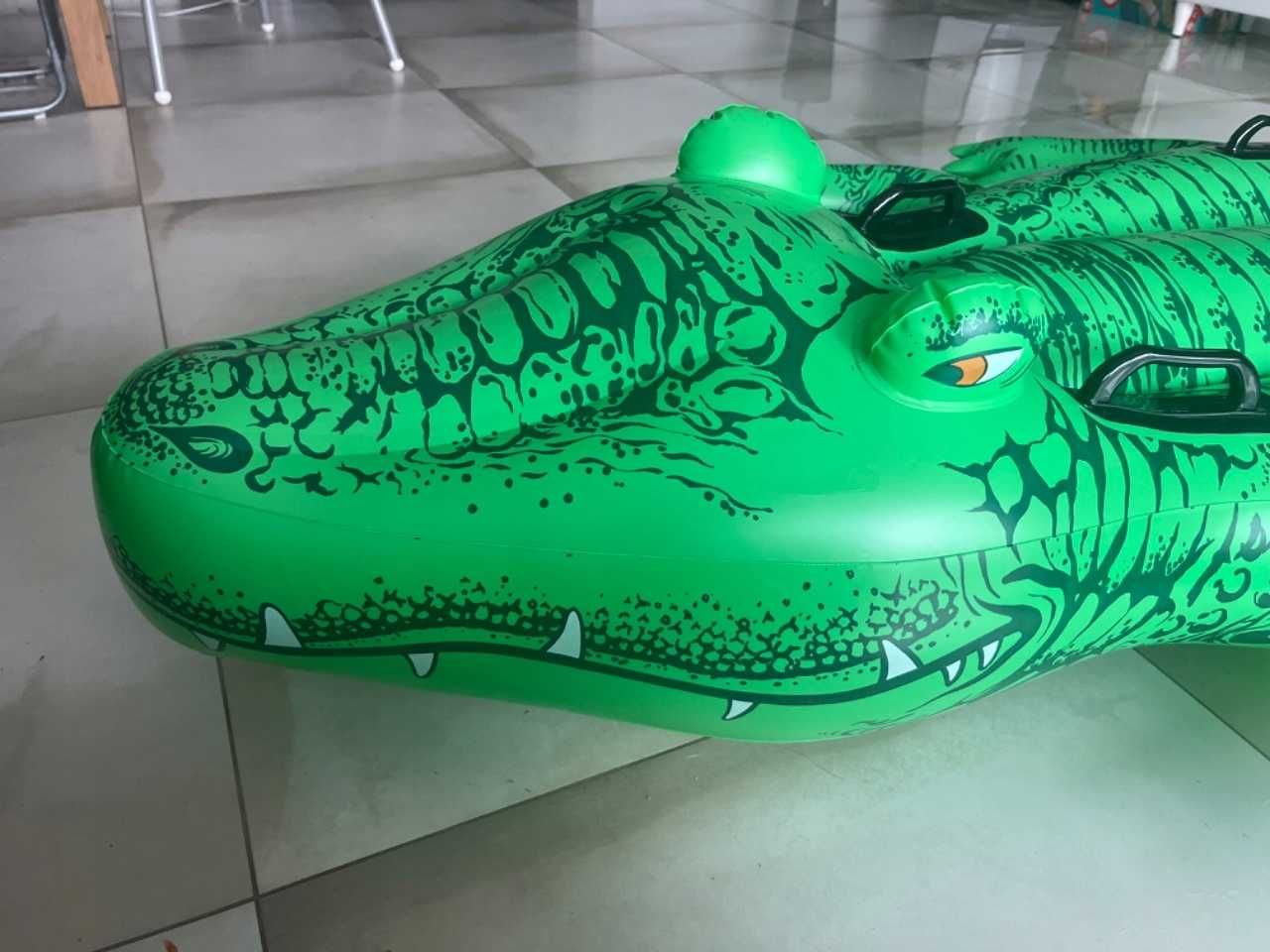 dmuchany materac do dmuchania dla dzieci na basen plaże aligator 168cm