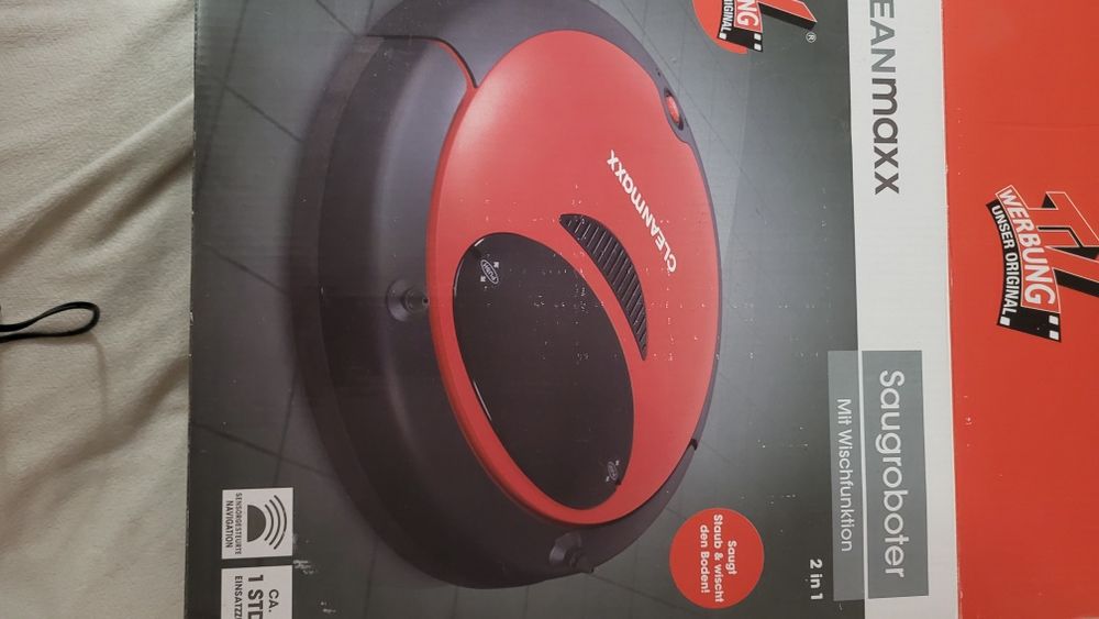Робот пилосос CLEANmaxx для рівних поверхонь Бордовий (