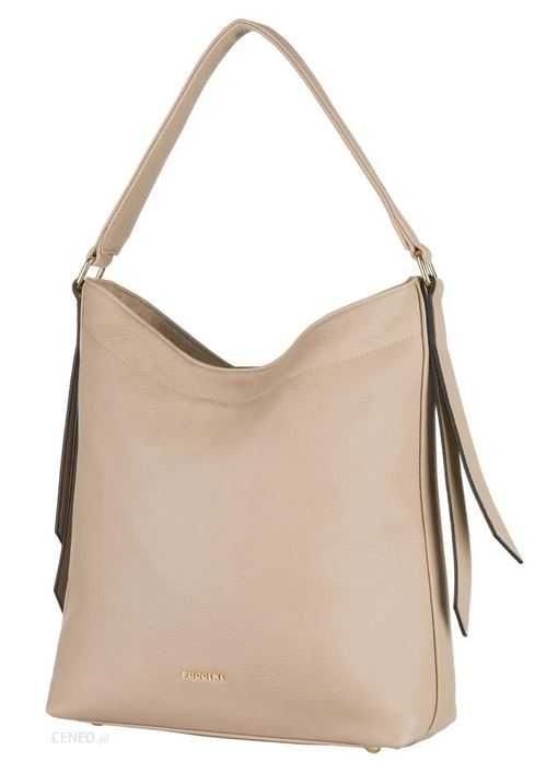 PUCCINI torba beżowa NUDE  shopper A4 NOWA