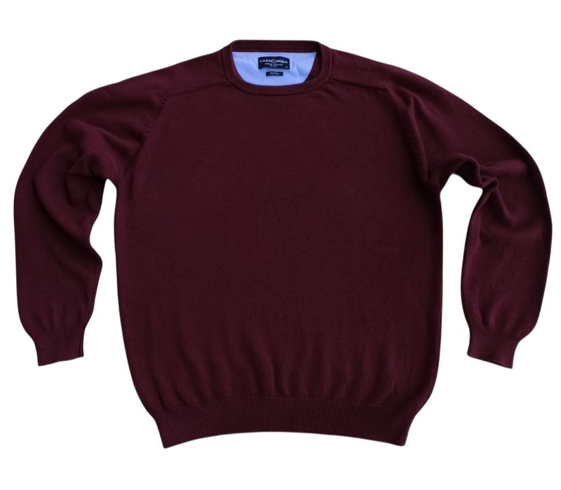 CASA MODA oryginalny bordowy, niemiecki sweter rozmiar  XL