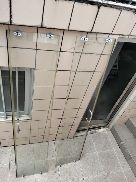 Portas de vidro para polibans