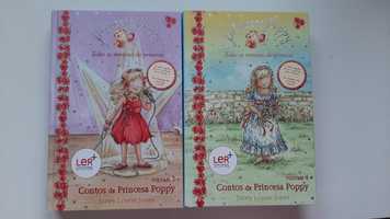 Conjunto de 2 Livros(3 historias em cada) de Capa Dura da Princesa Pop