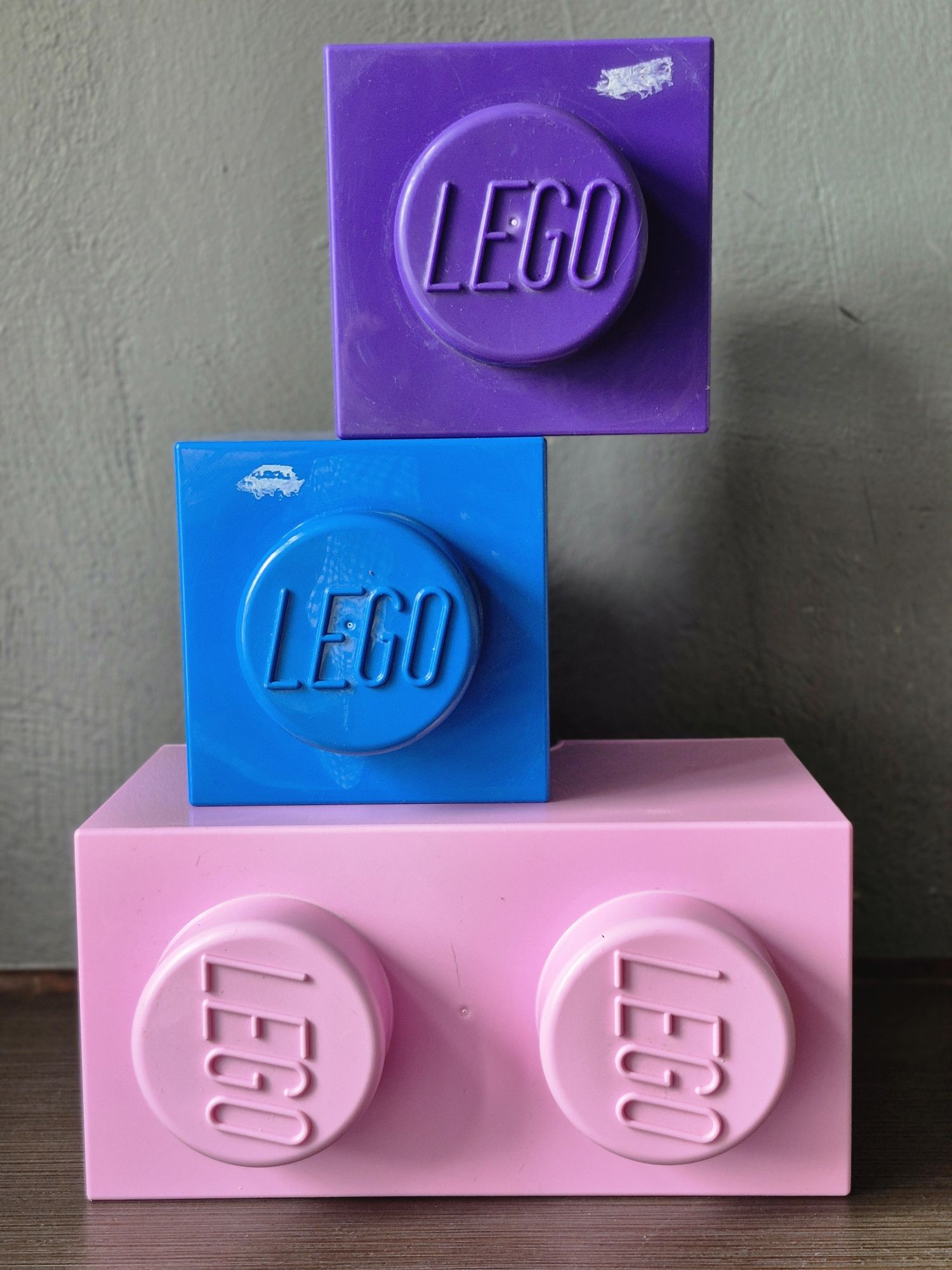 Zesatw pojemników na klocki Lego Brick 3 szt