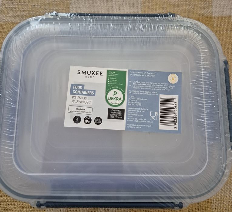 Nowe pojemniki na żywność.