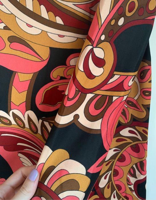 Nowa sukienka Mango lata 70-te retro 32 xxs hippi