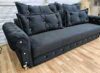 Sofa glamour 220dluga 90 szer spanie 150x195 pojemnik automat