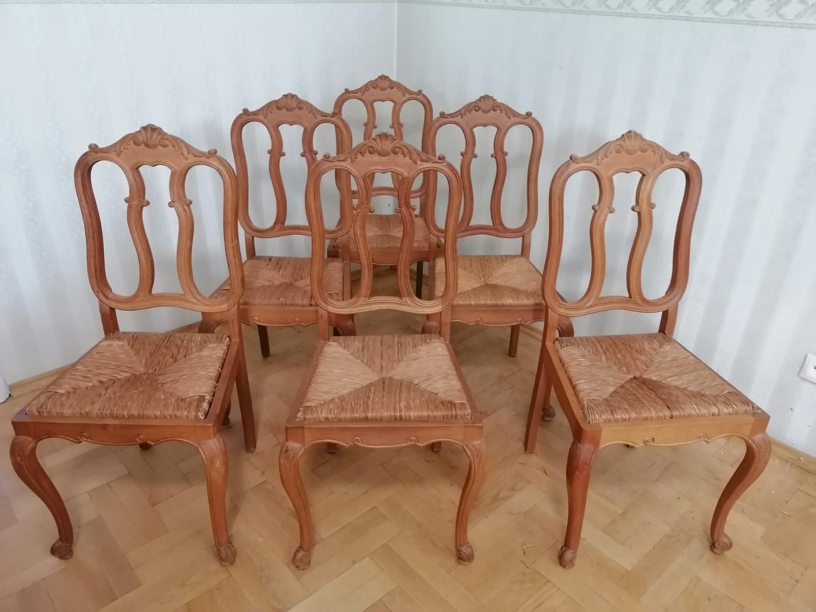 Krzesła ludwikowskie 6 sztuk Francja /