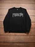2018 PRO8L3M black crewneck czarna bluza bez kaptura z białym nadruk