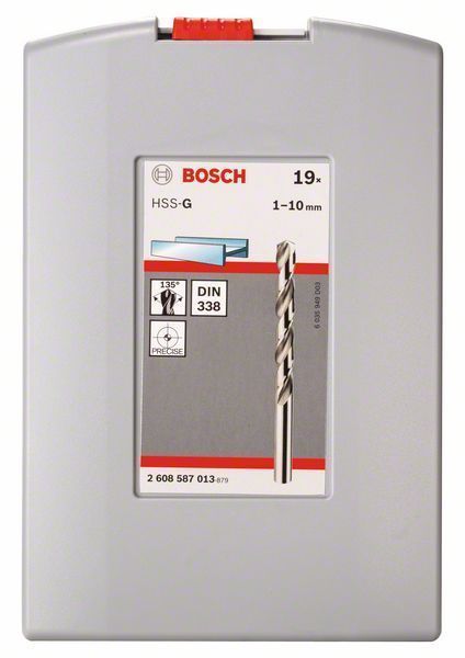 Komplet Wierteł Do Metalu Hss-G Zestaw 19 Szt Bosch