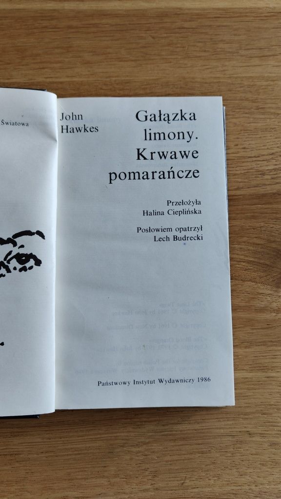 John Hawkes Gałązka limony. Krwawe pomarańcze.