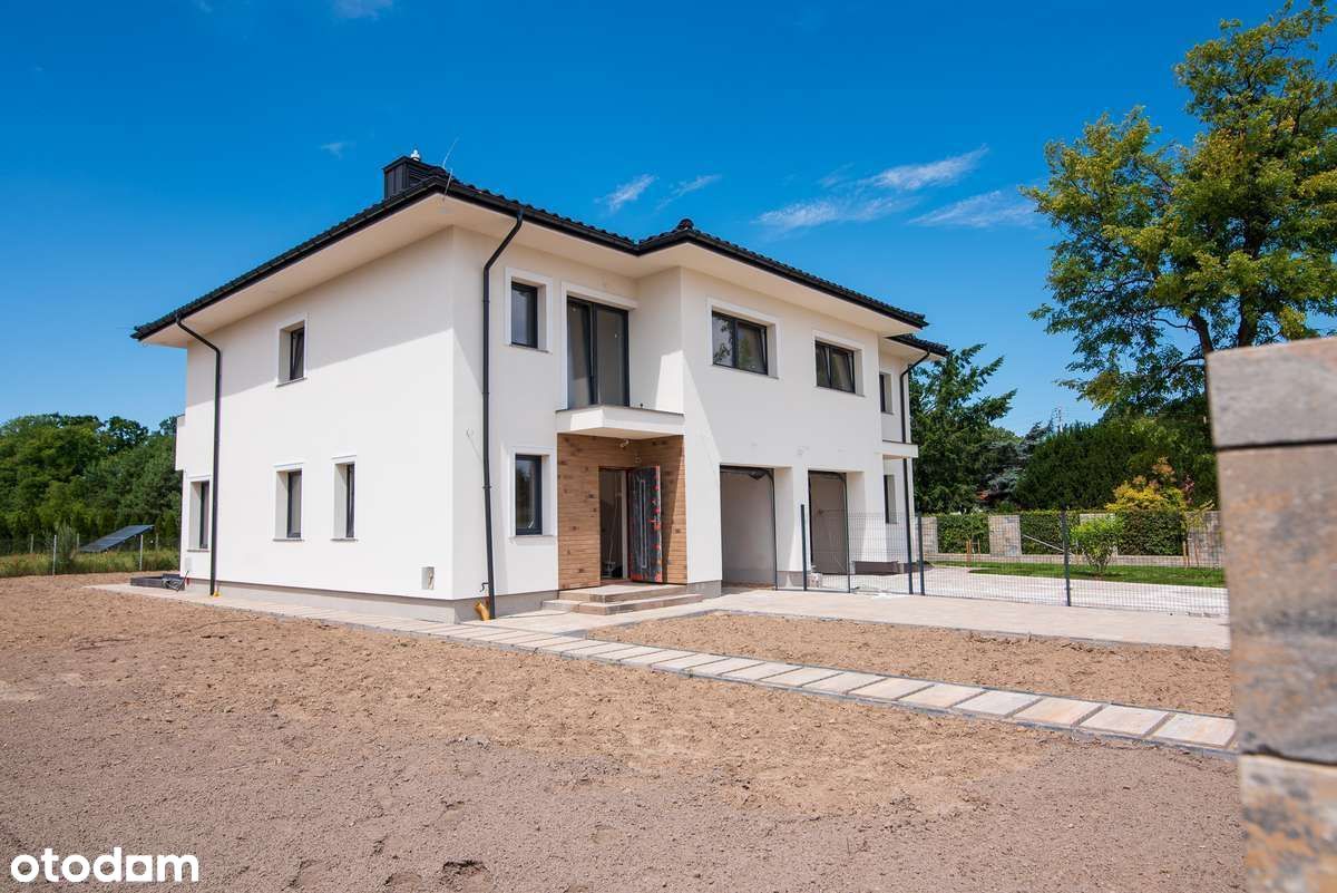 Nowy dom bliźniak 138 m²,działka 500 m²–Wola Mrokowska,wysoki standard
