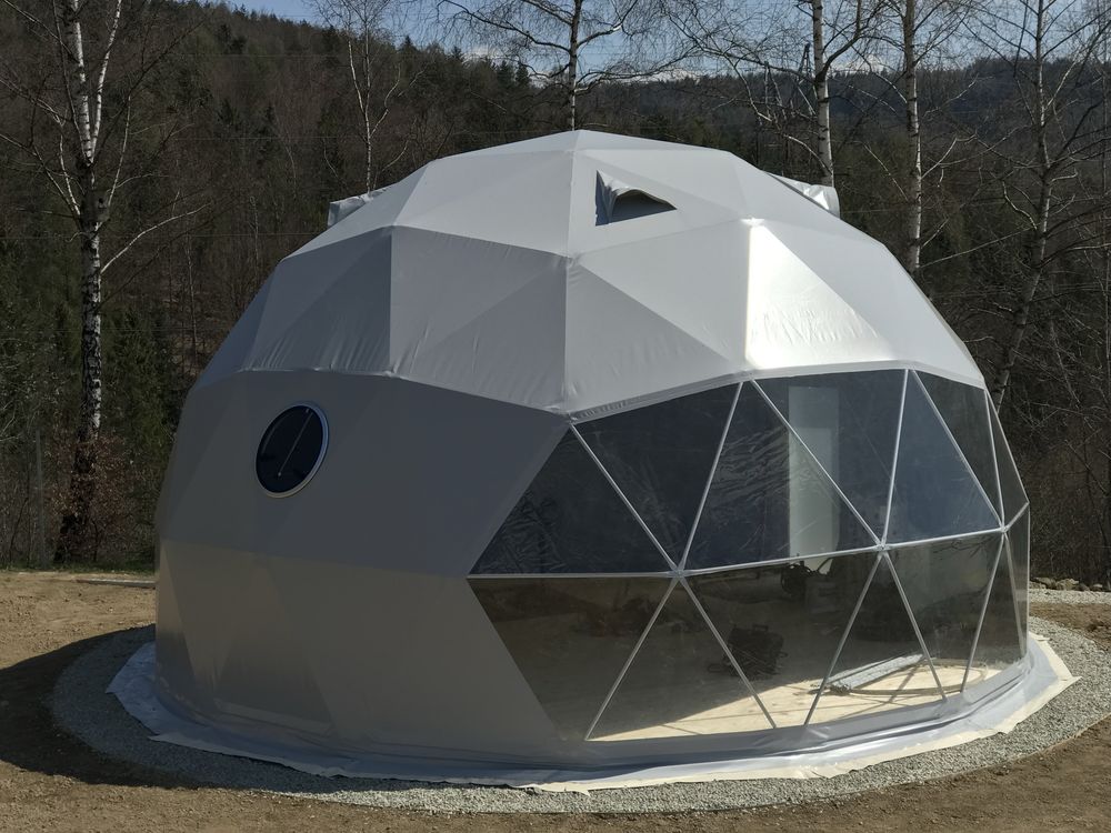 Namiot glampingowy, glamping, namiot sferyczny, 7 m. Wersja kanadyjska
