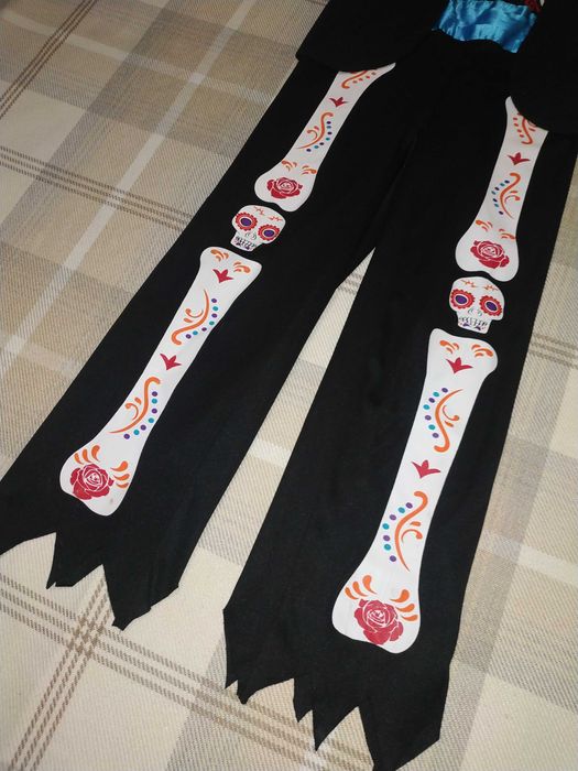 Костюм скелет коко на Хеловін 8-9 років