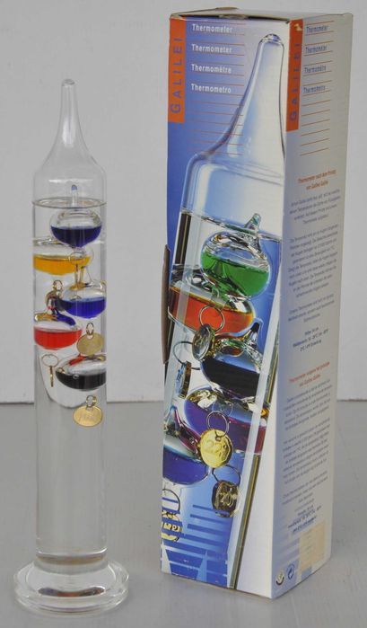 Termometr Galileusza 5 Kul Ozdobny Termometr 33,5cm Kolorowe Pływaki