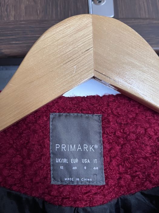 Płaszcz bordowy damski Primark r.M/L,