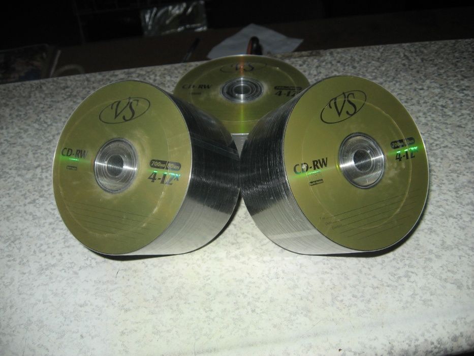 VS 50 дисков CD-RW 700 MB / 80 min / 4-12x,конверты(100),Боксы Ракушка