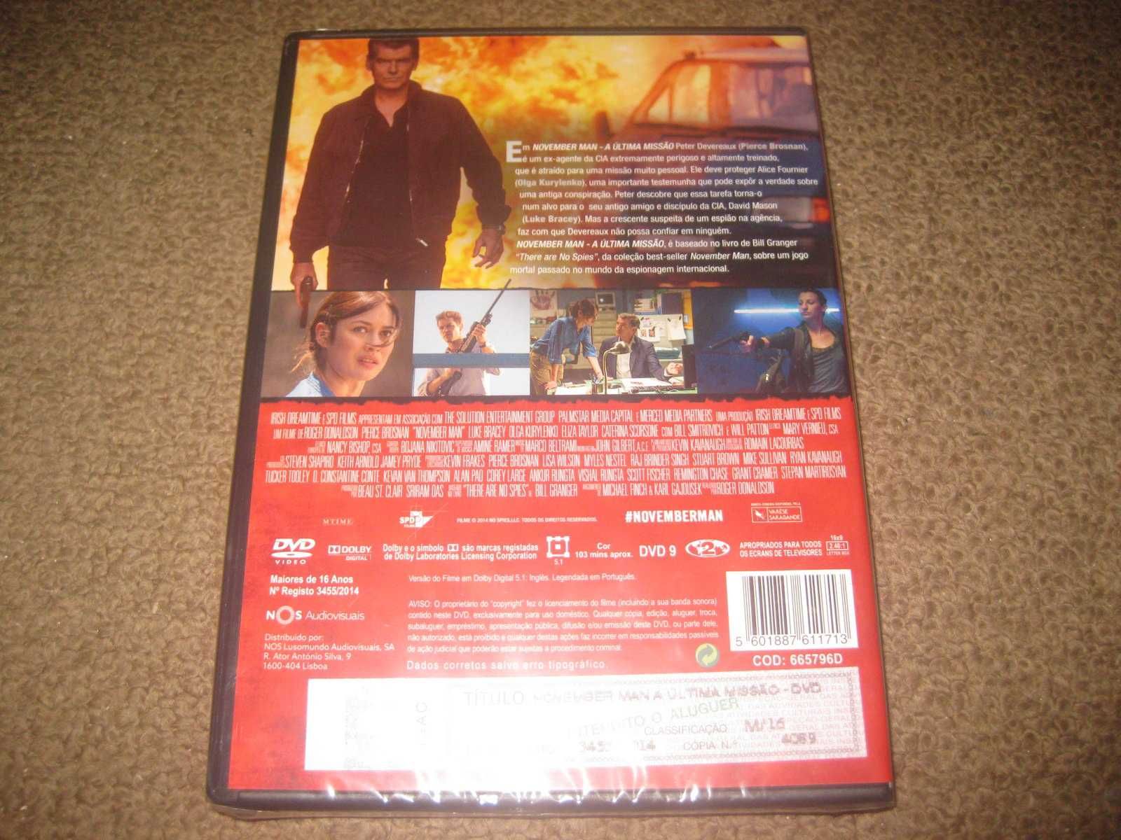 DVD "The November Man - A Última Missão" com Pierce Brosnan/Selado!