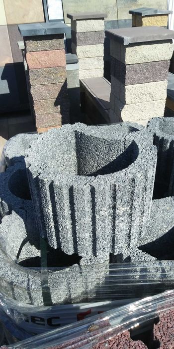 Donica doniczka kwietnik gazon betonowy gazony donice ogrodzenie mur